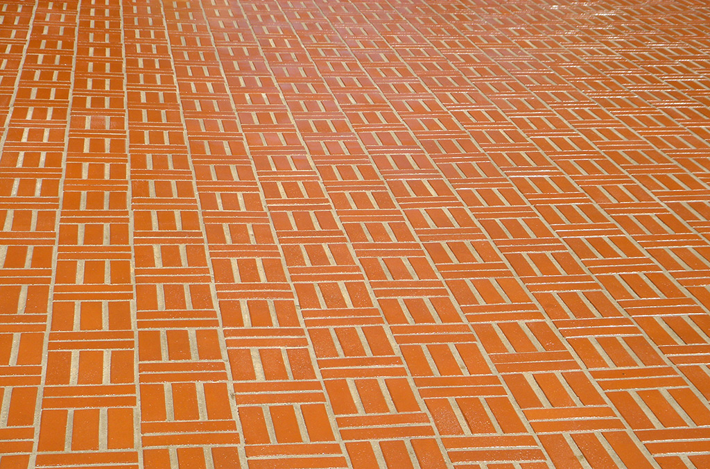 Brick floor after Microguard